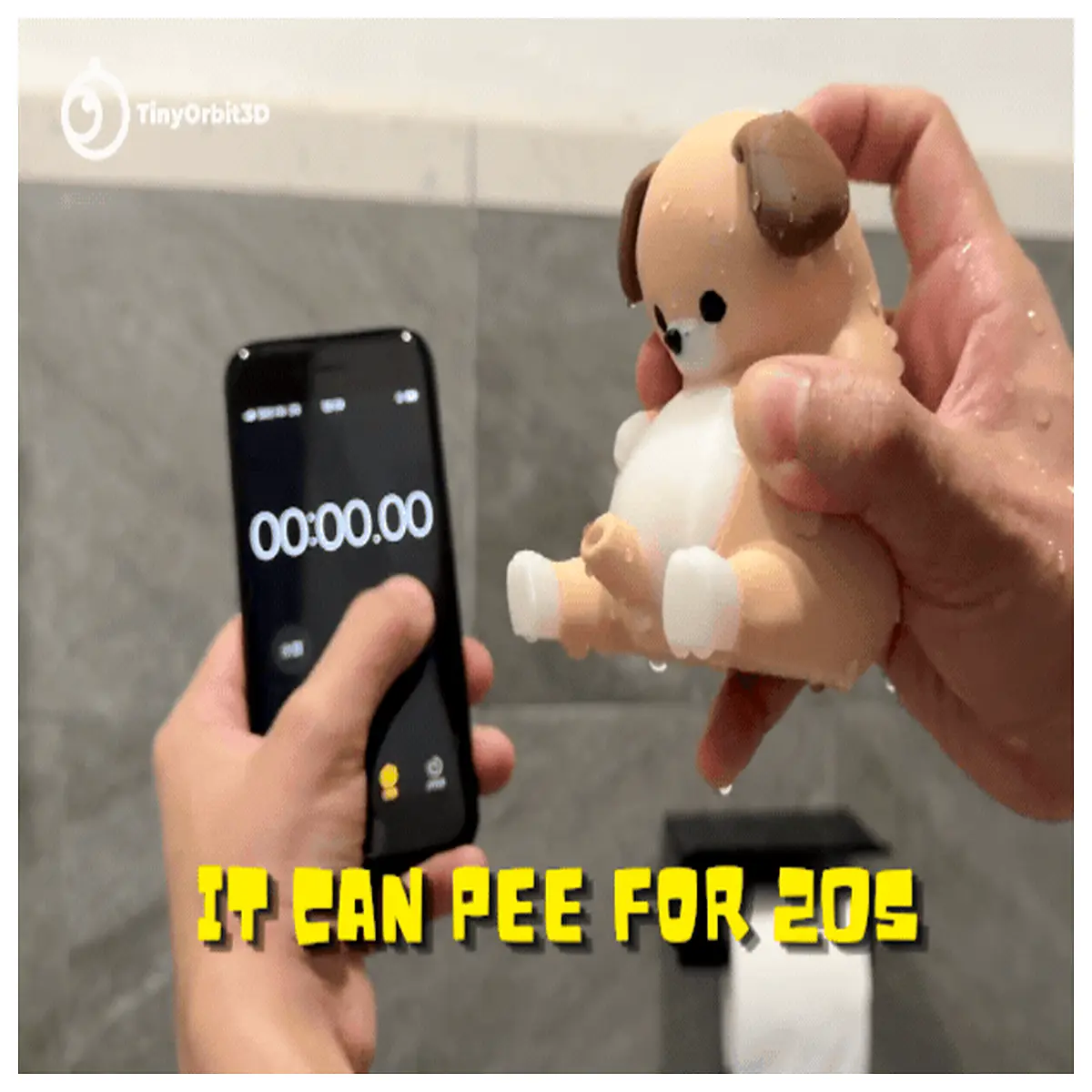funny dog potty prank toy water squirter for kids party gag gift