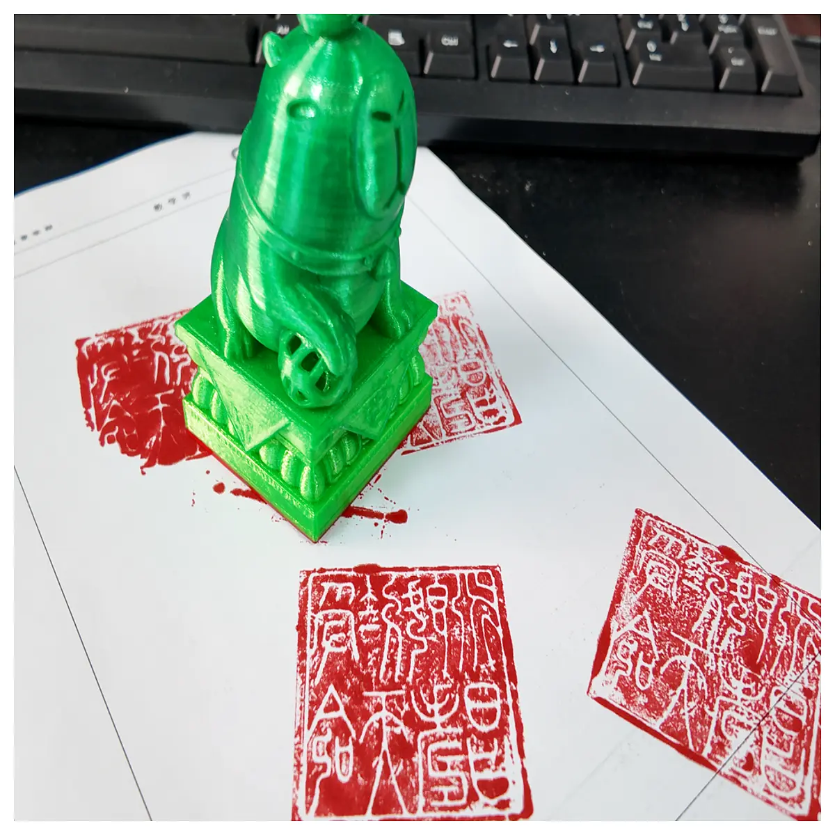 cute capybara royal seal stamp novelty gift funny animal desk accessory
