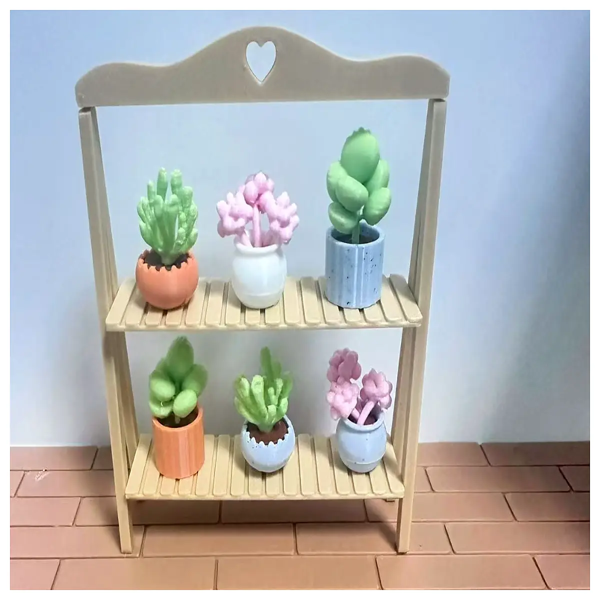 mini succulent planter set with wooden small desk terrarium for office cute air plant holder desktop greenery decor