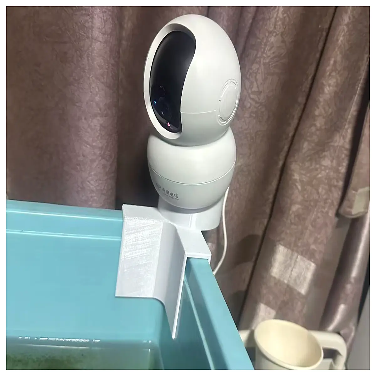 plastic crate holder bracket for conveyor system stackable bin support mount warehouse storage organizer accessory