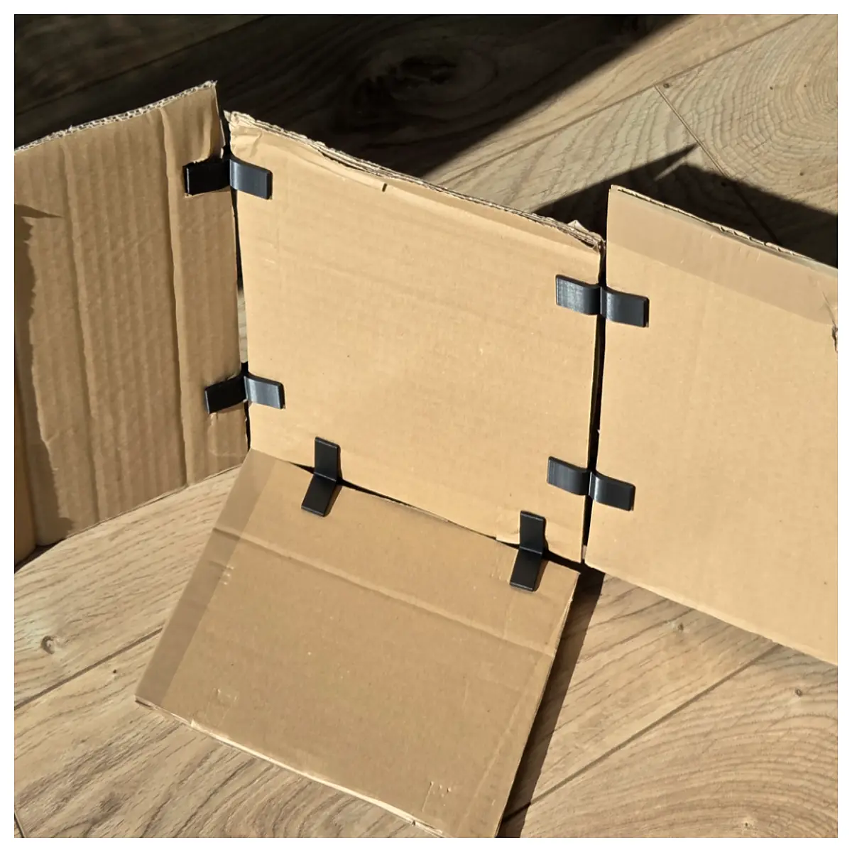 kids cardboard card connector toy