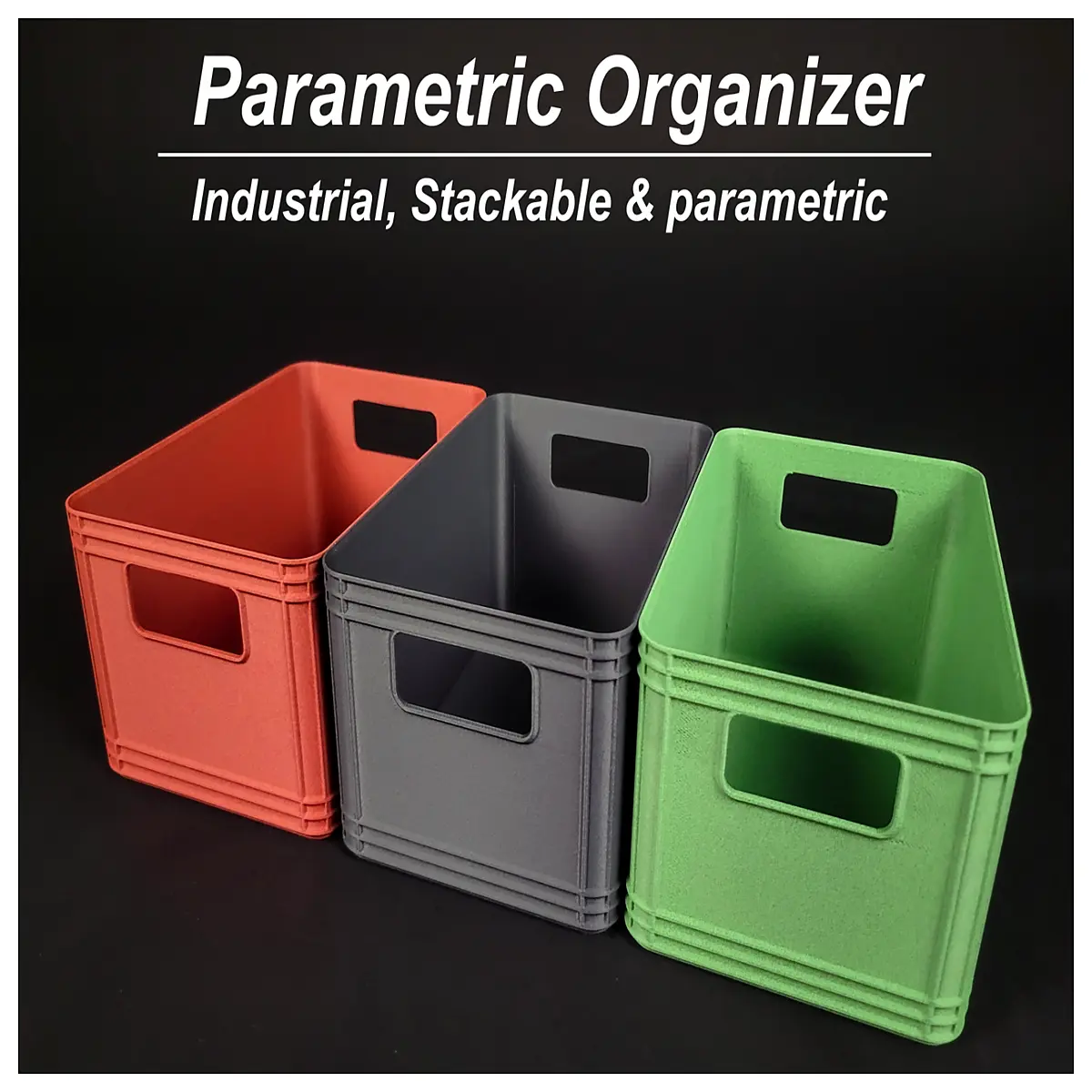 parametric organizer modular storage bins adjustable drawer inserts custom fit container system for craft supplies and office desk organization