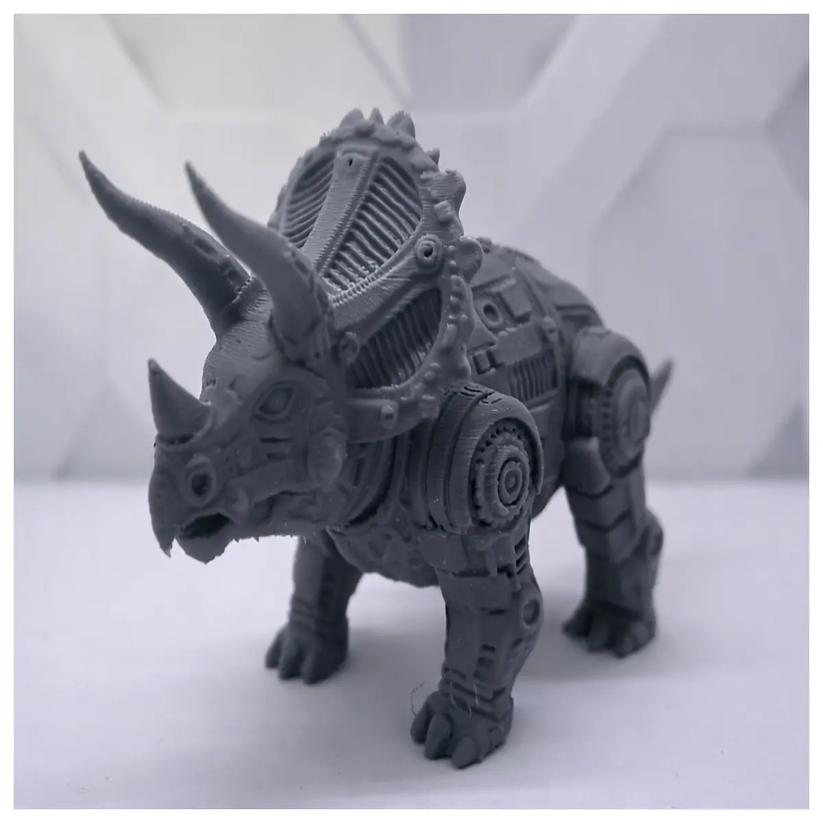 transformer dinosaur robot toy for boys age 6 12 mech triceratops action figure collectible gift