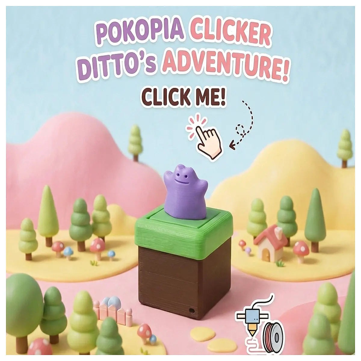 squishy pokopia slow rising stress relief toy squeeze anti anxiety fidget it soft silicone funny cartoon character for kids adults