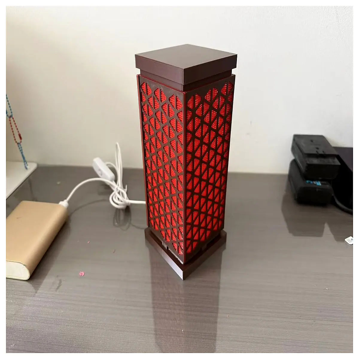 chinese style night table bedroom ambient glow decorative accent lighting for home decor