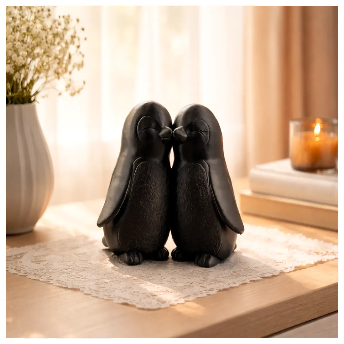 cute penguin plushie for couples romantic love bird stuffed animal gift baby shower decoration kids bedroom decor soft hugging toy