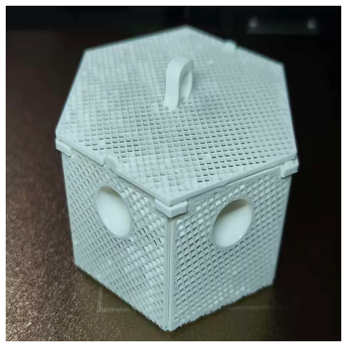 hexagonal collapsible shrimp traps for bay fishing portable crab cage baited with sardines durable plastic seafood catcher