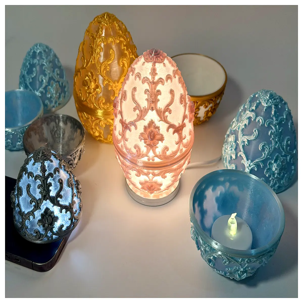 easter egg night bulb for phone flashlight diy craft