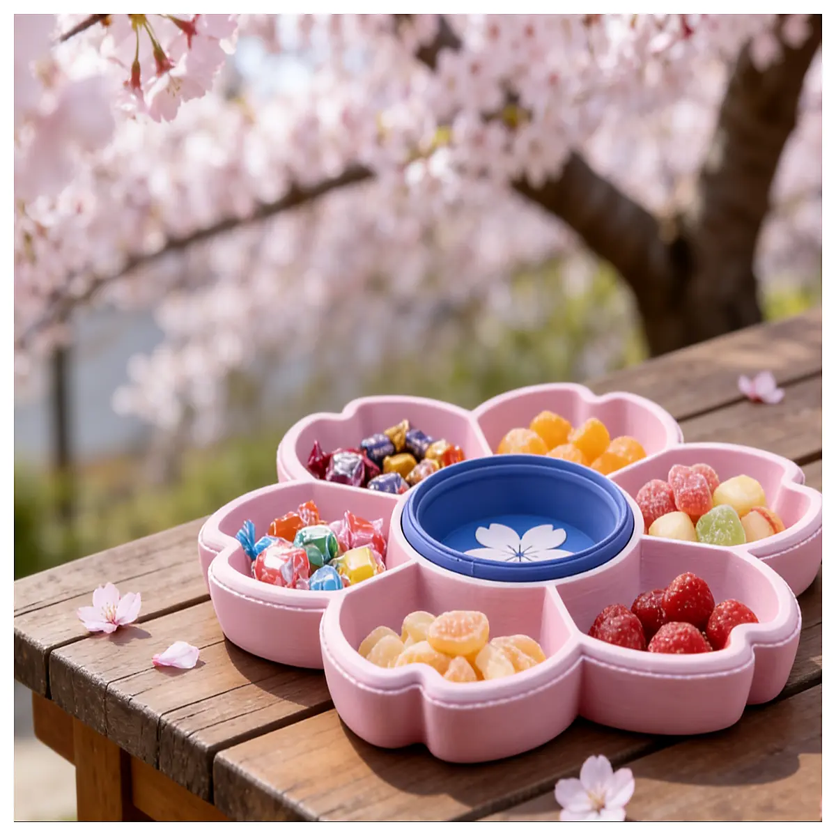 cherry blossom ceramic dinnerware set floral tableware for spring decor cute flower pattern plates and bowls aesthetic japanese style dining se