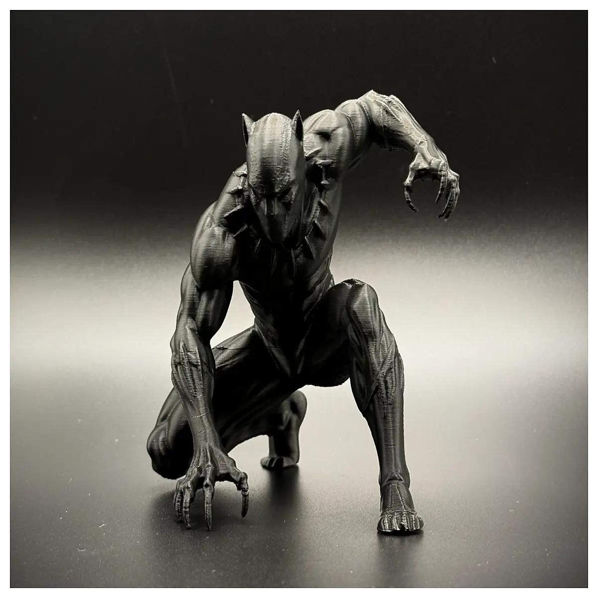 black action figure collectible toys