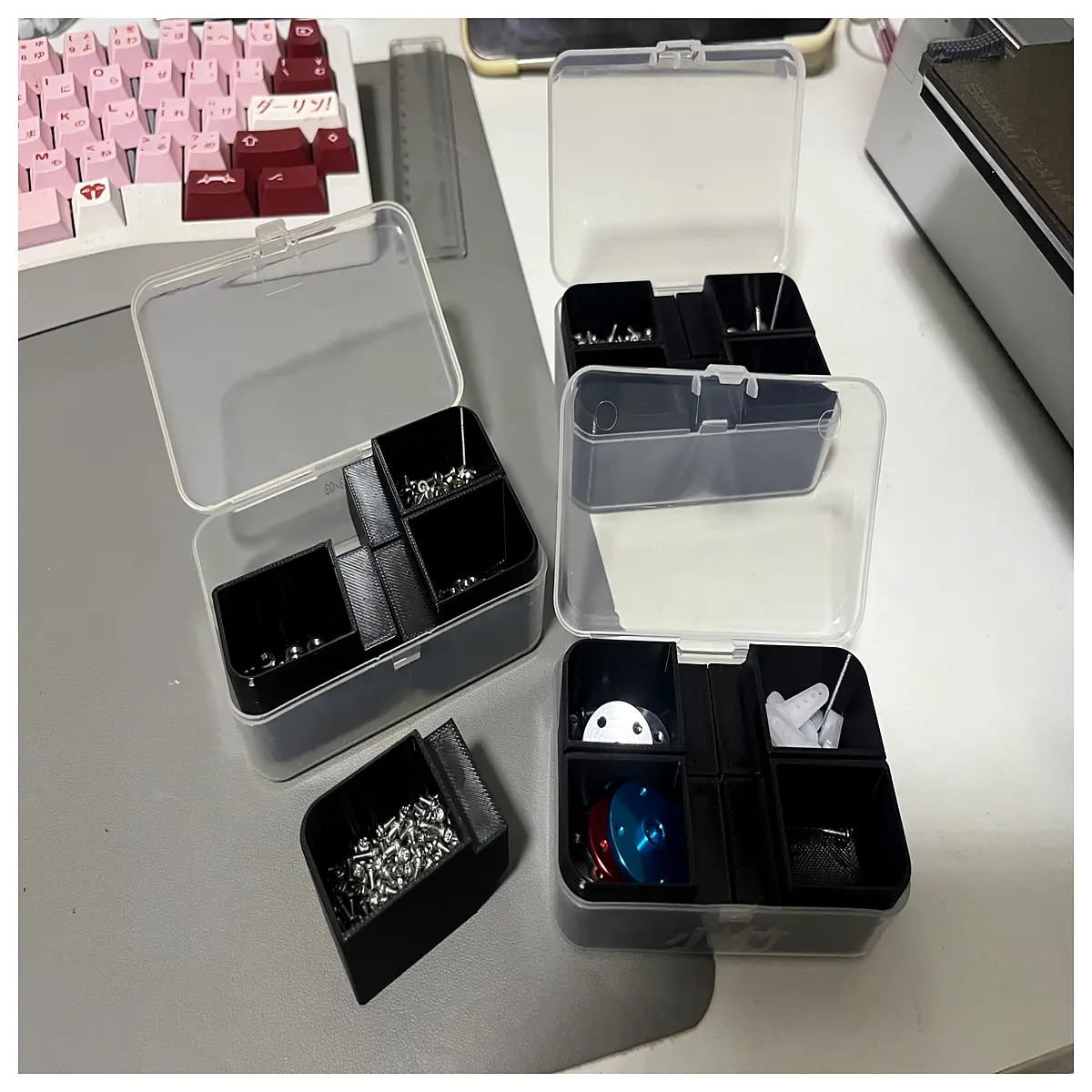 upcycled floss container storage hack small organizer for bathroom vanity desk jewelry beads craft supplies travel toiletries