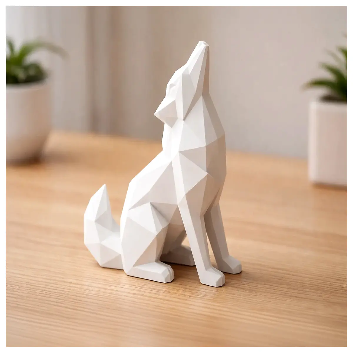 low poly wolf blender maya character game cartoon animal mesh