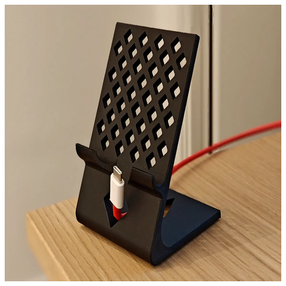 adjustable phone holder for desk universal smartphone for video calls non slip mobile device organizer