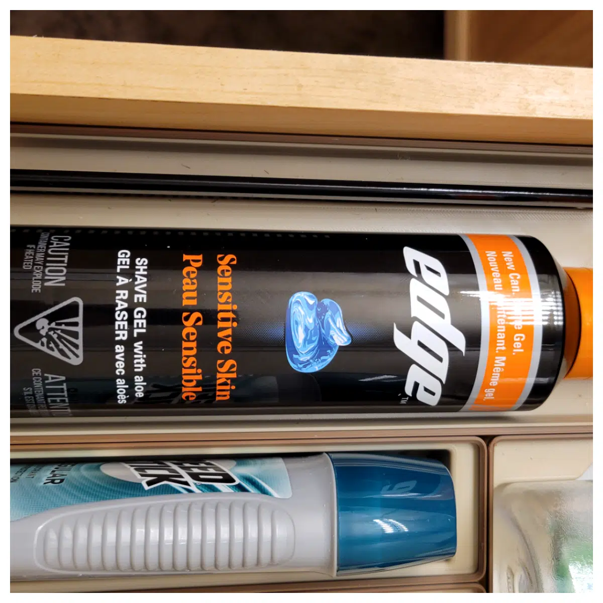 bathroom gridfinity organizer for shaving cream and toiletries modular storage