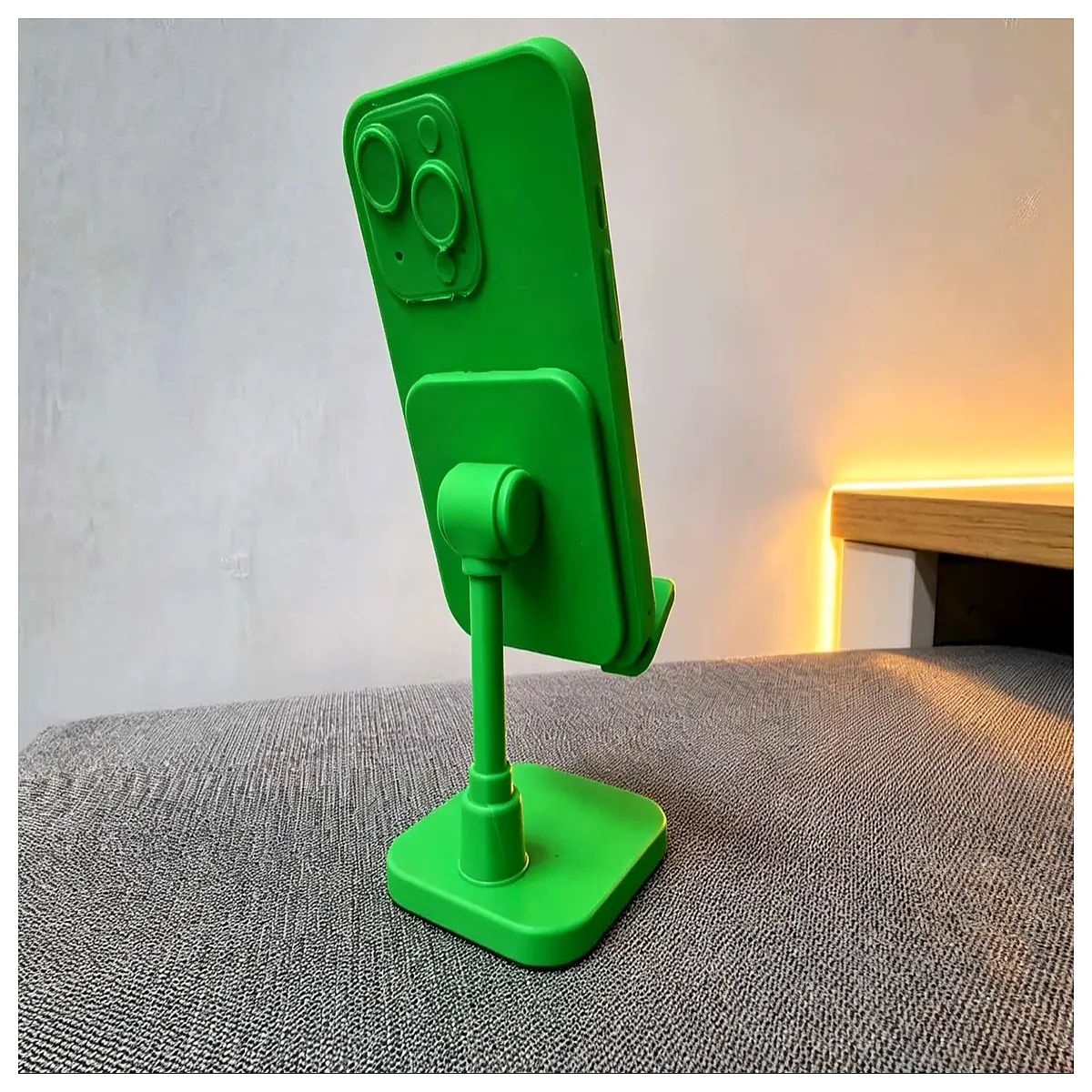 foldable phone holder for desk portable travel accessory universal mobile phone cradle for video calls and watching movies