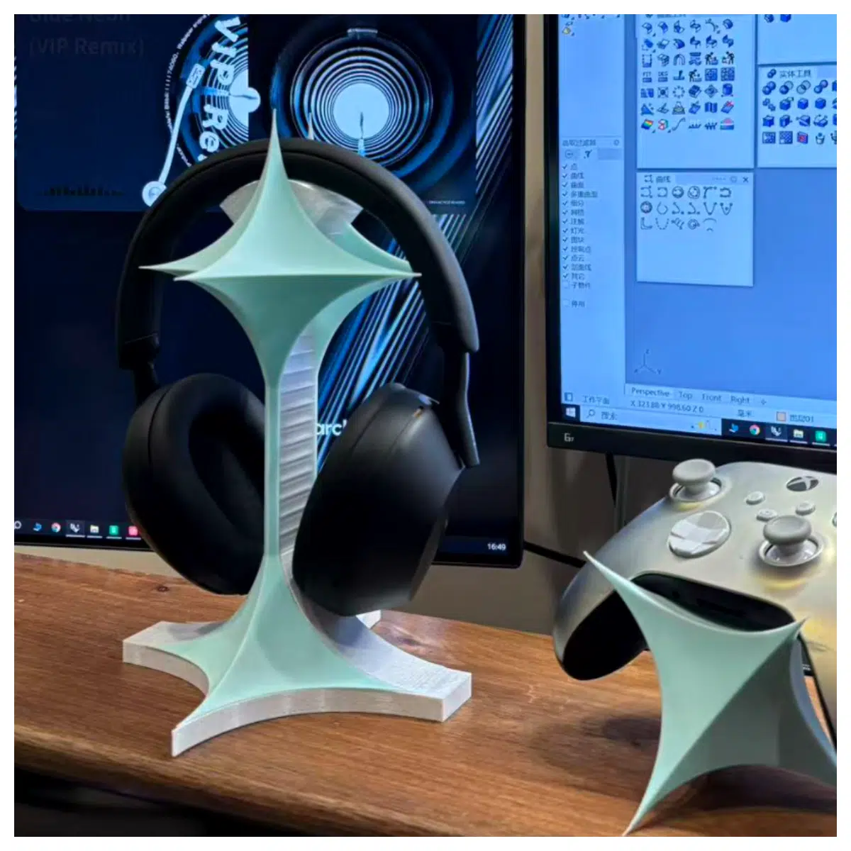 headphone holder for desk gaming headset organizer mount