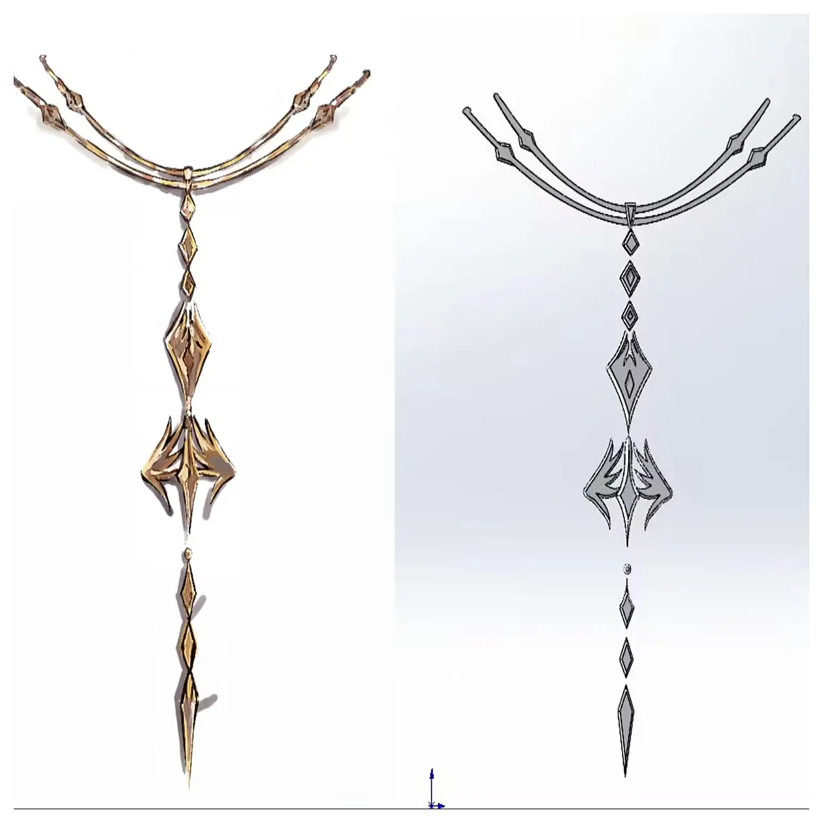 arknights amiya altsurum necklace cosplay prop jewelry accessory