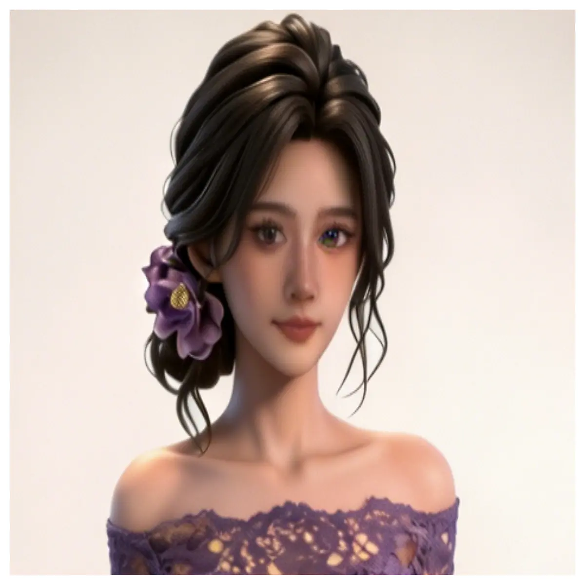 secretary girlfriend figure resin diy collectible statue for desk decor