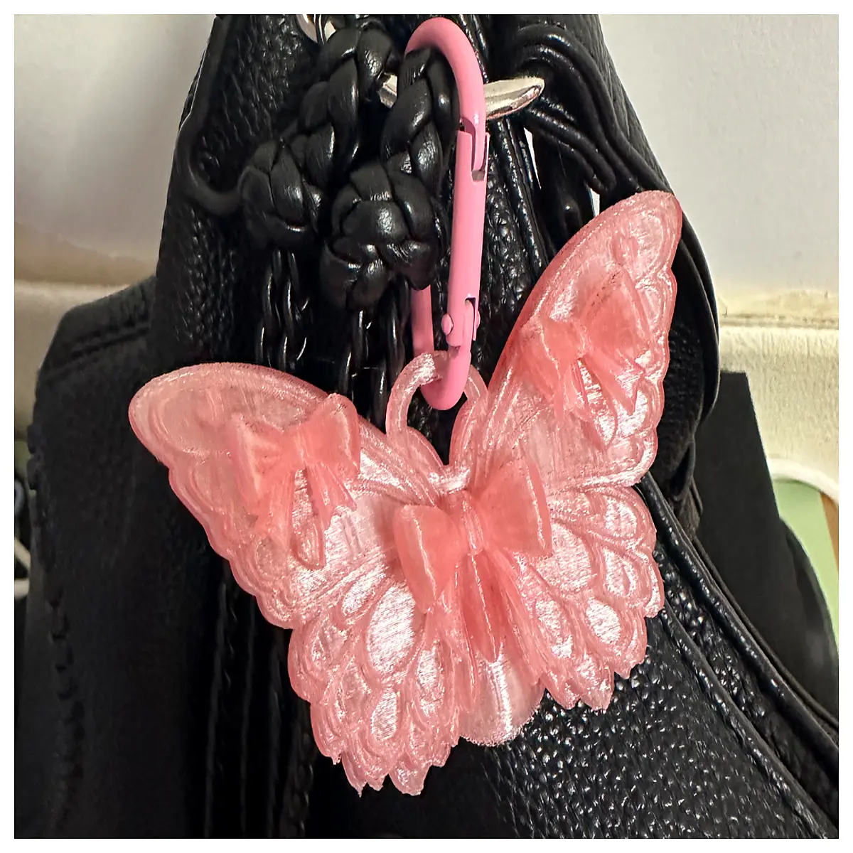 aesthetic fairy core bow keychain bag charm cute ribbon pendant for purse backpack accessory