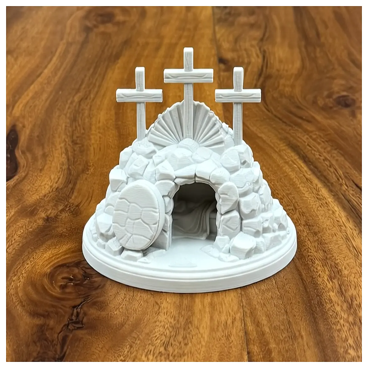 resurrection sunday cross jesus empty tomb christian home decor religious wall art easter gift