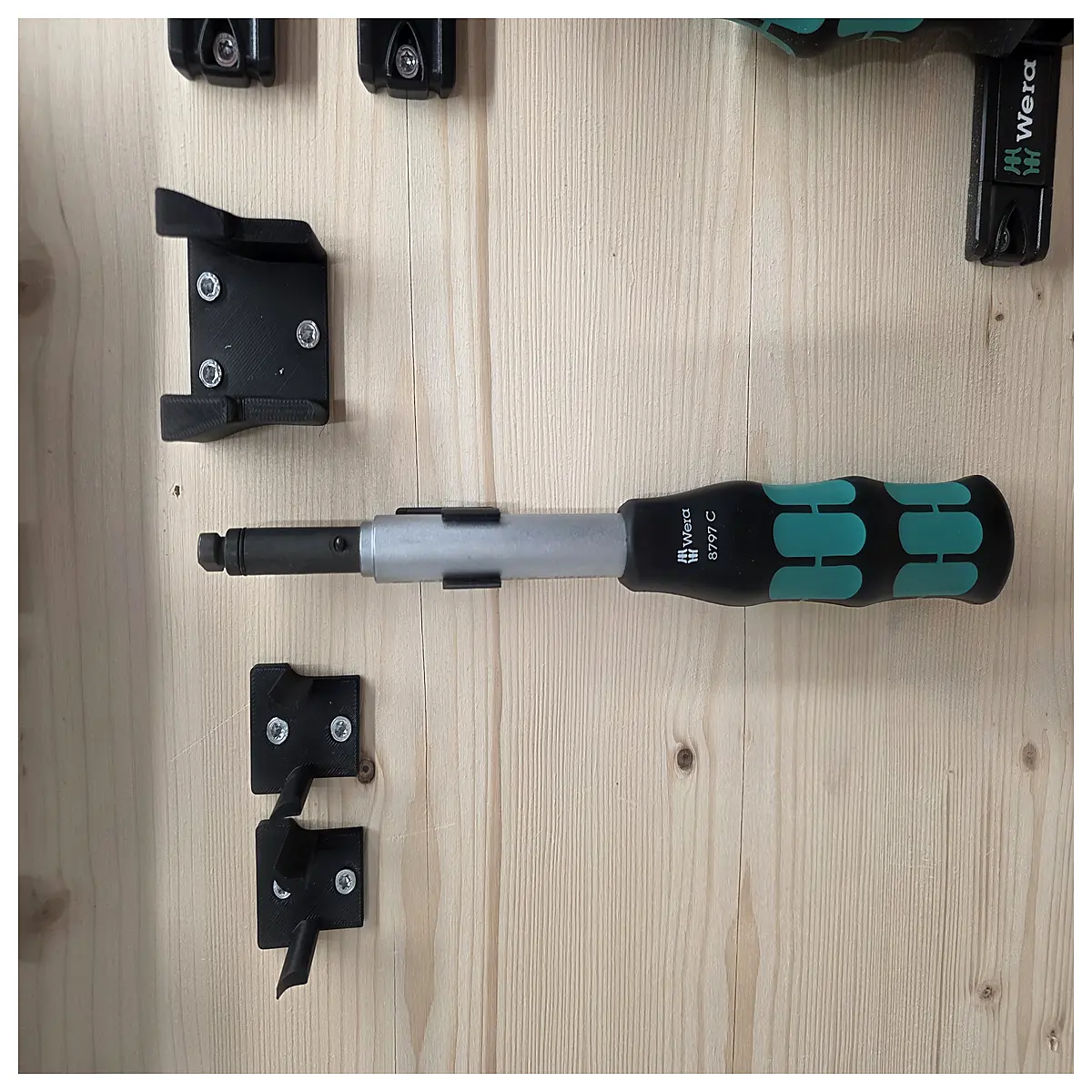 wera 8797 c wall mount holder for screwdriver set storage rack organizer tool cabinet accessory