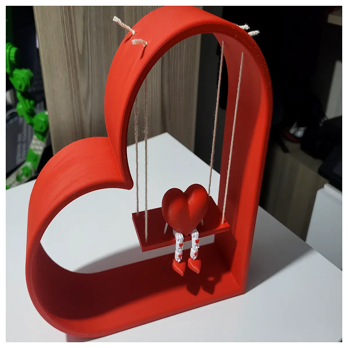 shaped swing chair for bedroom romantic love hammock indoor outdoor garden patio decor plush hanging egg chair with