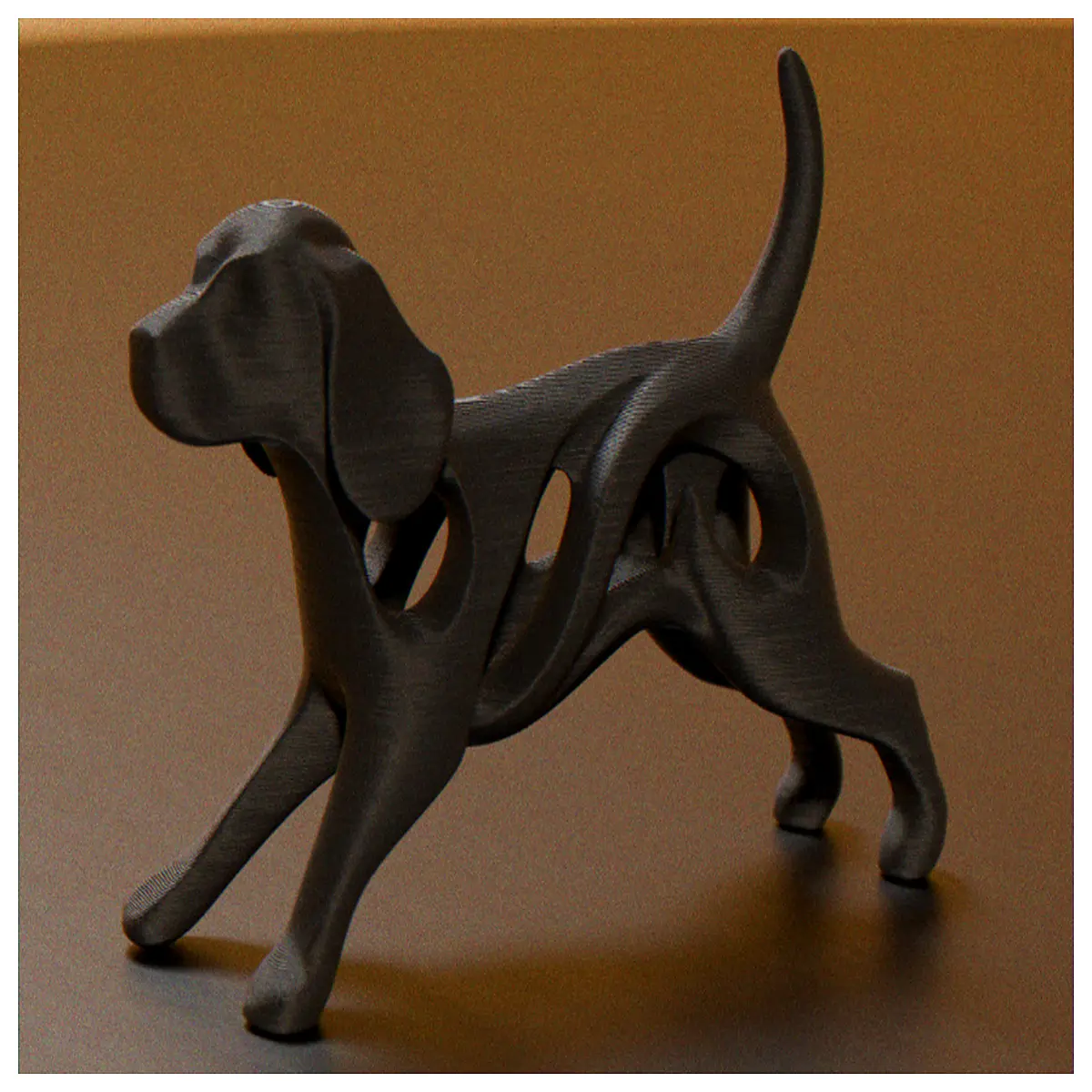 modern abstract wire dog sculpture minimalist metal art for living room hollow frame animal statue contemporary home decor accent