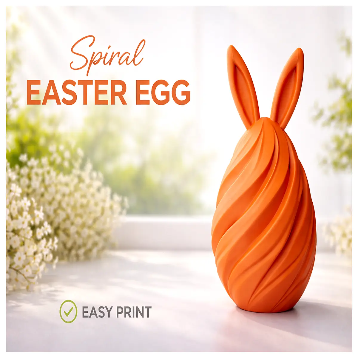 spiral easter egg decoration plastic resin spring holiday table centerpiece party favor craft supply