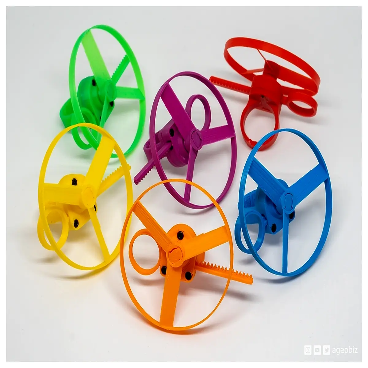 fidget spinner with handle ring anti stress toy for adults kids spinning hand grip gadget
