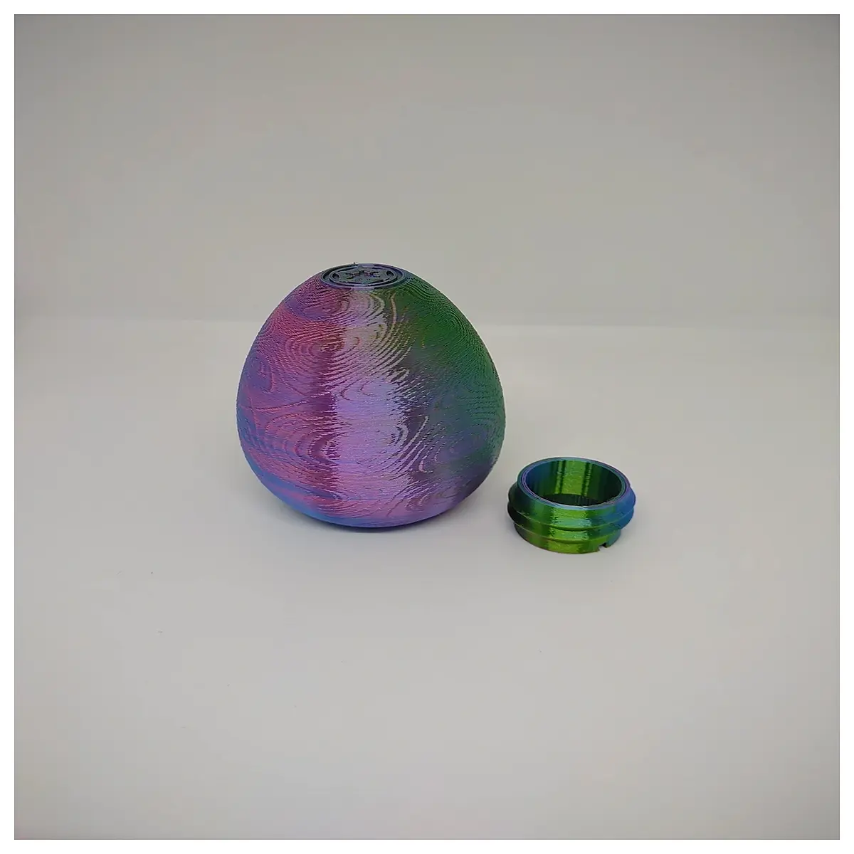 beska egg shaped vase with threaded base for home decor modern minimalist table centerpiece