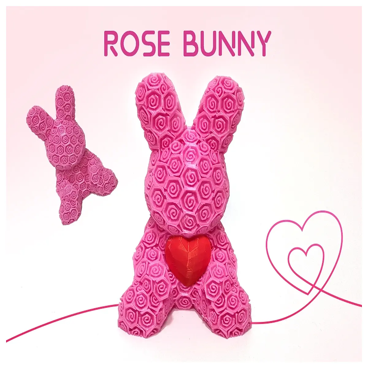 cute bunny plushie with rose petals pastel easter egg decor soft rabbit toy for spring basket stuffer holiday home accent