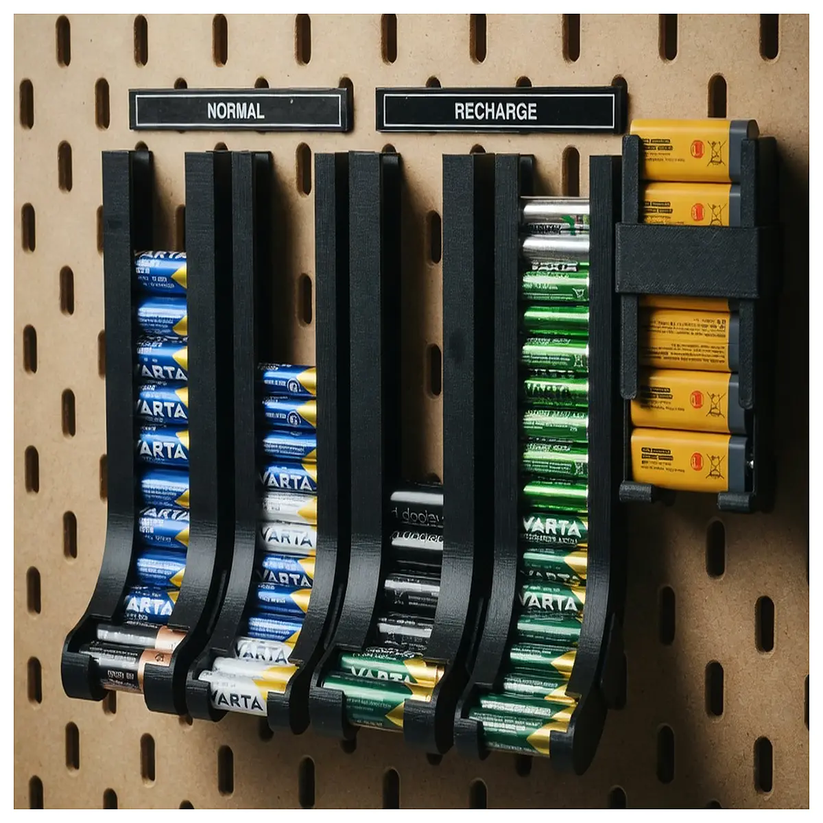 skdis aa aaa battery holder organizer tray dispenser box storage case for remote control toys