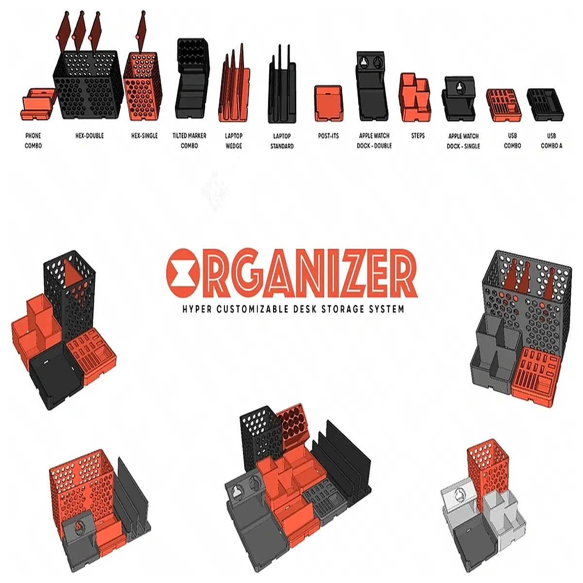 desk organizer with compartments for pens and office supplies plastic storage box for desktop accessories