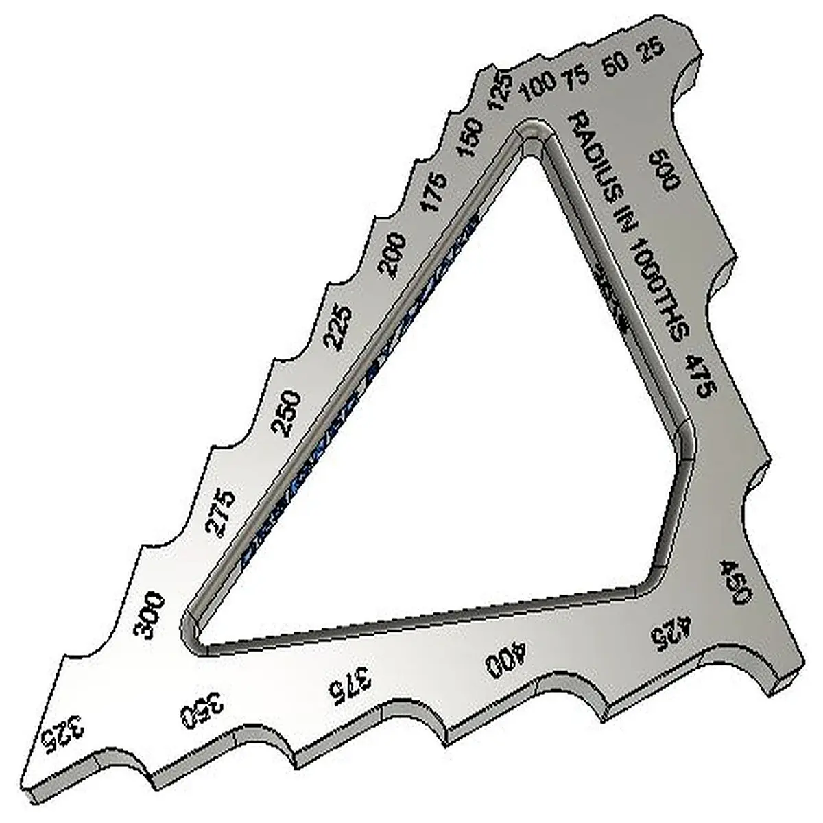 radius gauge set stainless steel fillet radius tool for machining