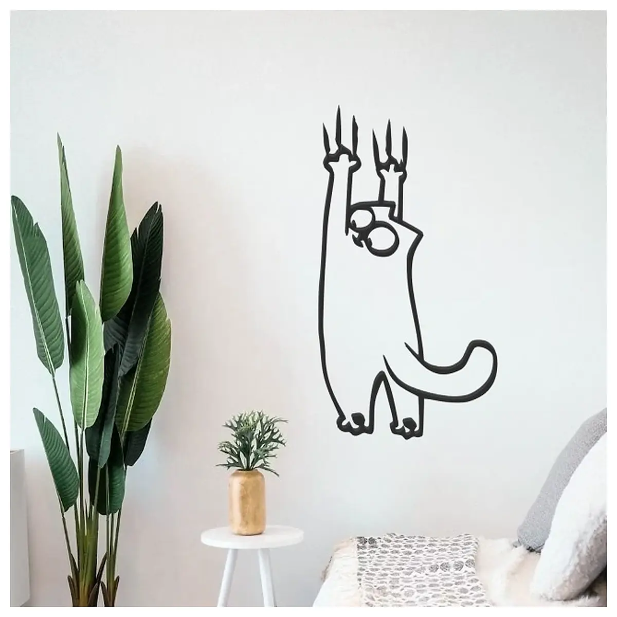 simon cat wall art canvas print home decor funny pet poster living room bedroom gift