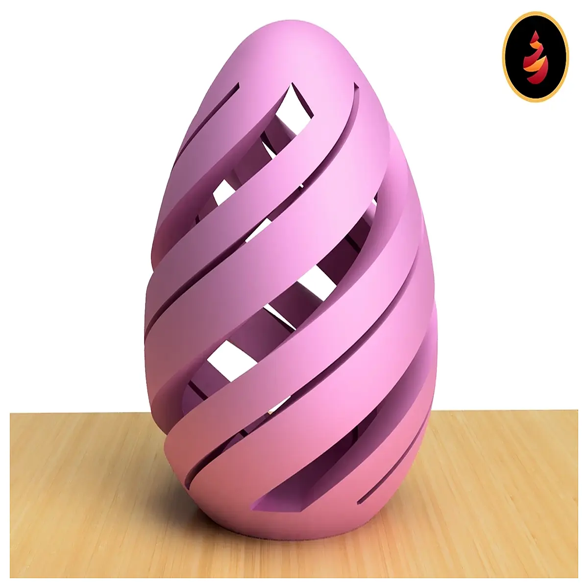 spiral egg sculpture oversized abstract art piece for living room decor modern twisted metal home accent