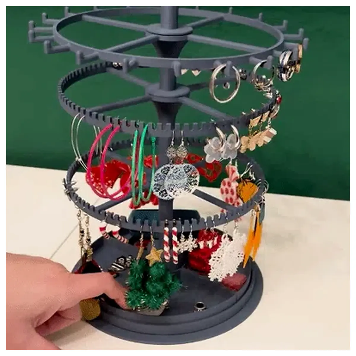 adjustable earring ring necklace holder organizer for jewelry storage