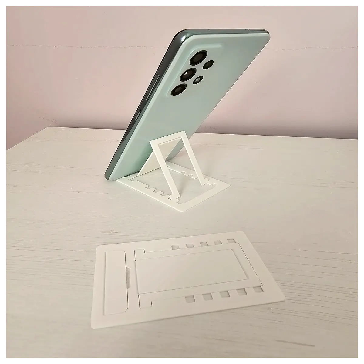 size phone holder portable minimalist wallet style grip for travel desk compact