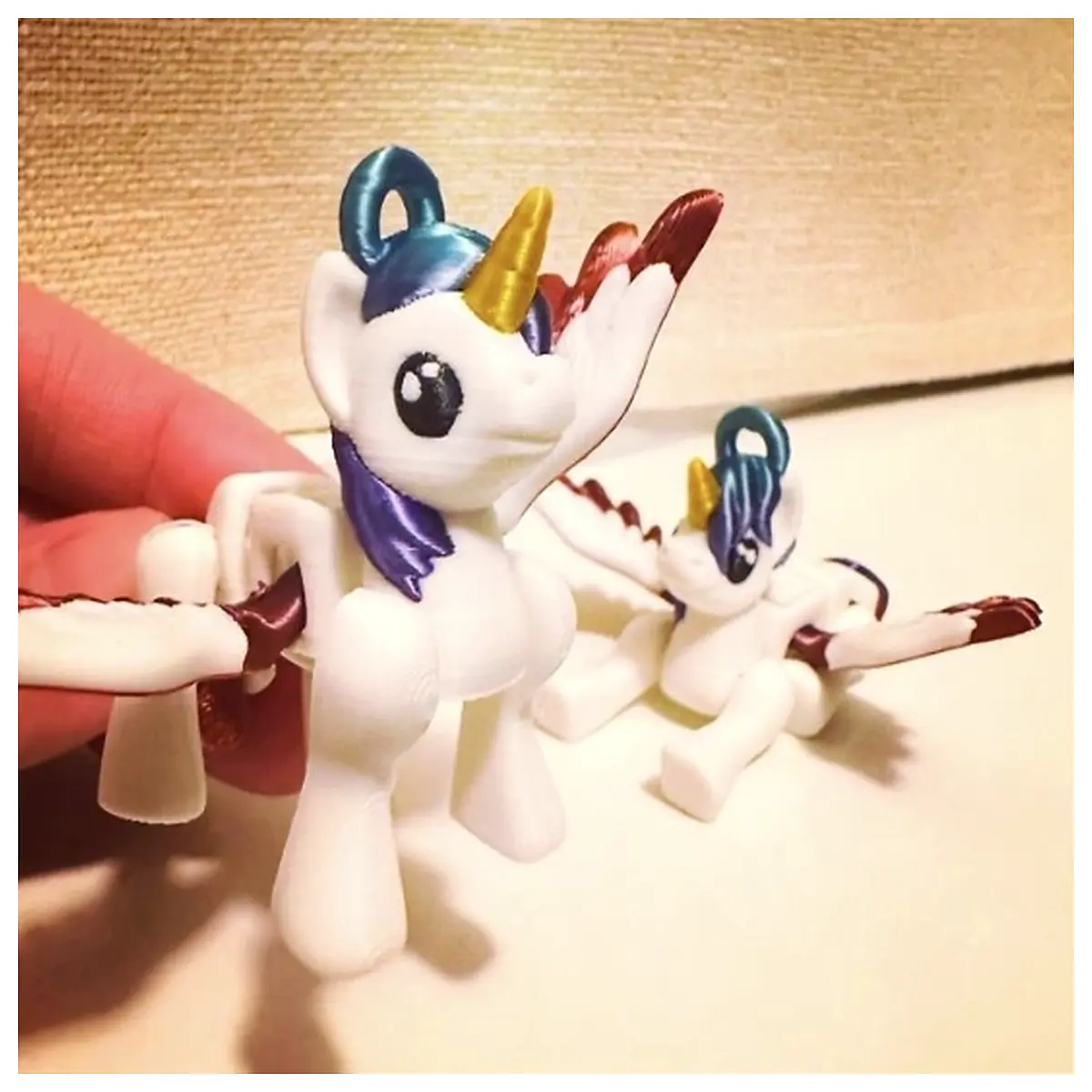colorful keychain with movable joints flexible charm for bags kids toy gift