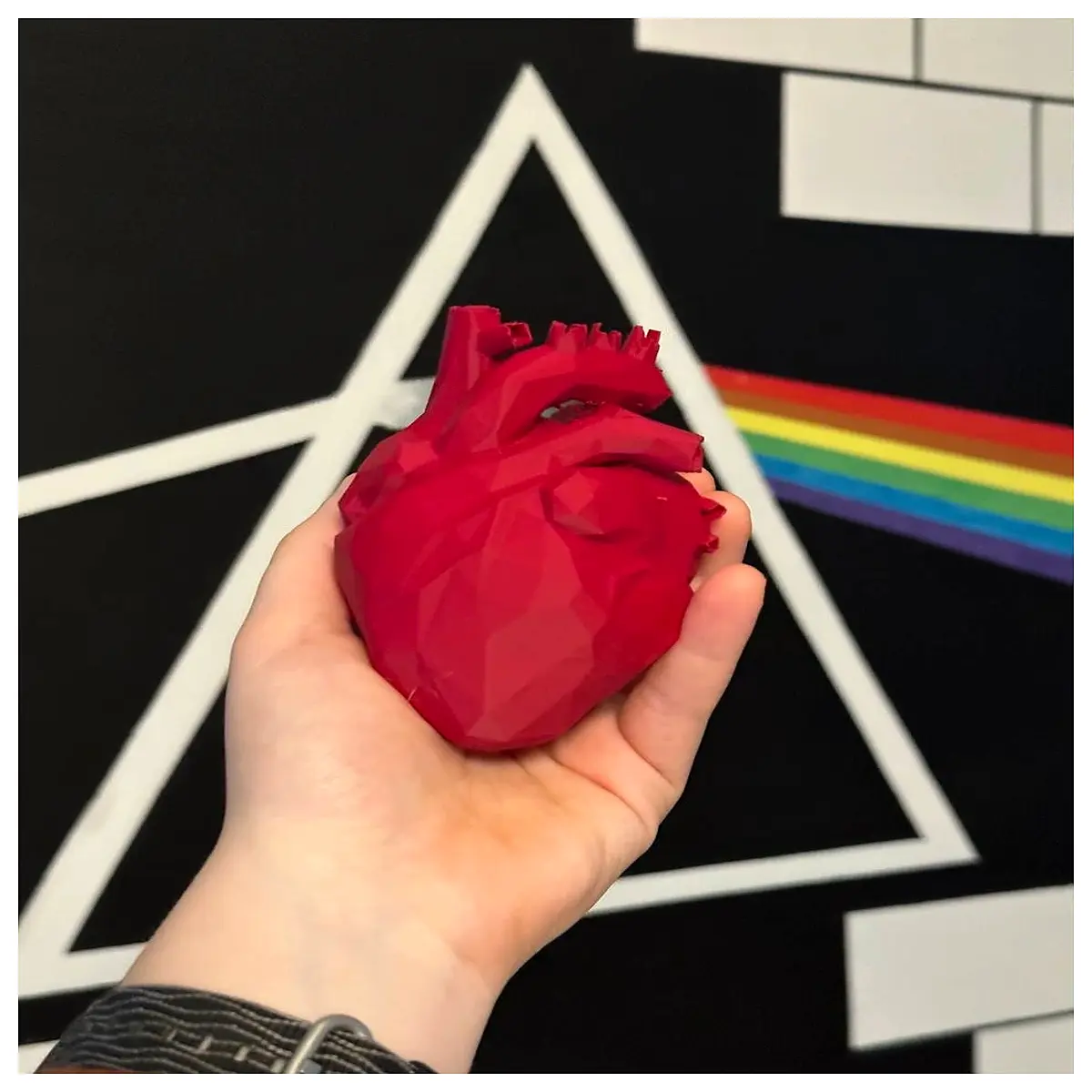 low poly geometric pendant necklace men women stainless steel jewelry gift