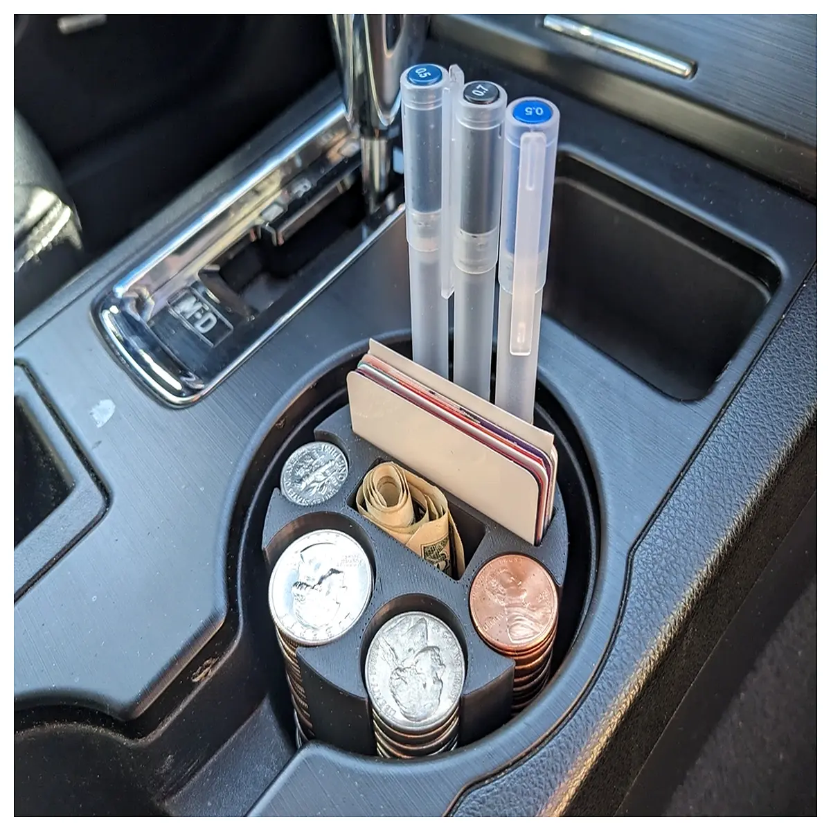 car cup holder organizer insert tray for console storage non slip mat to keep bottles stable while driving