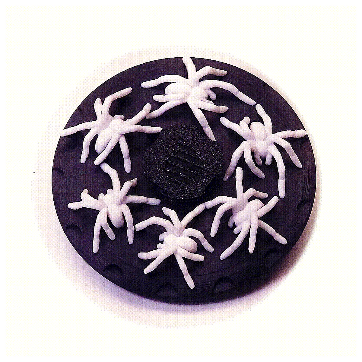 white chameleon spinner fidget toy for anxiety relief and