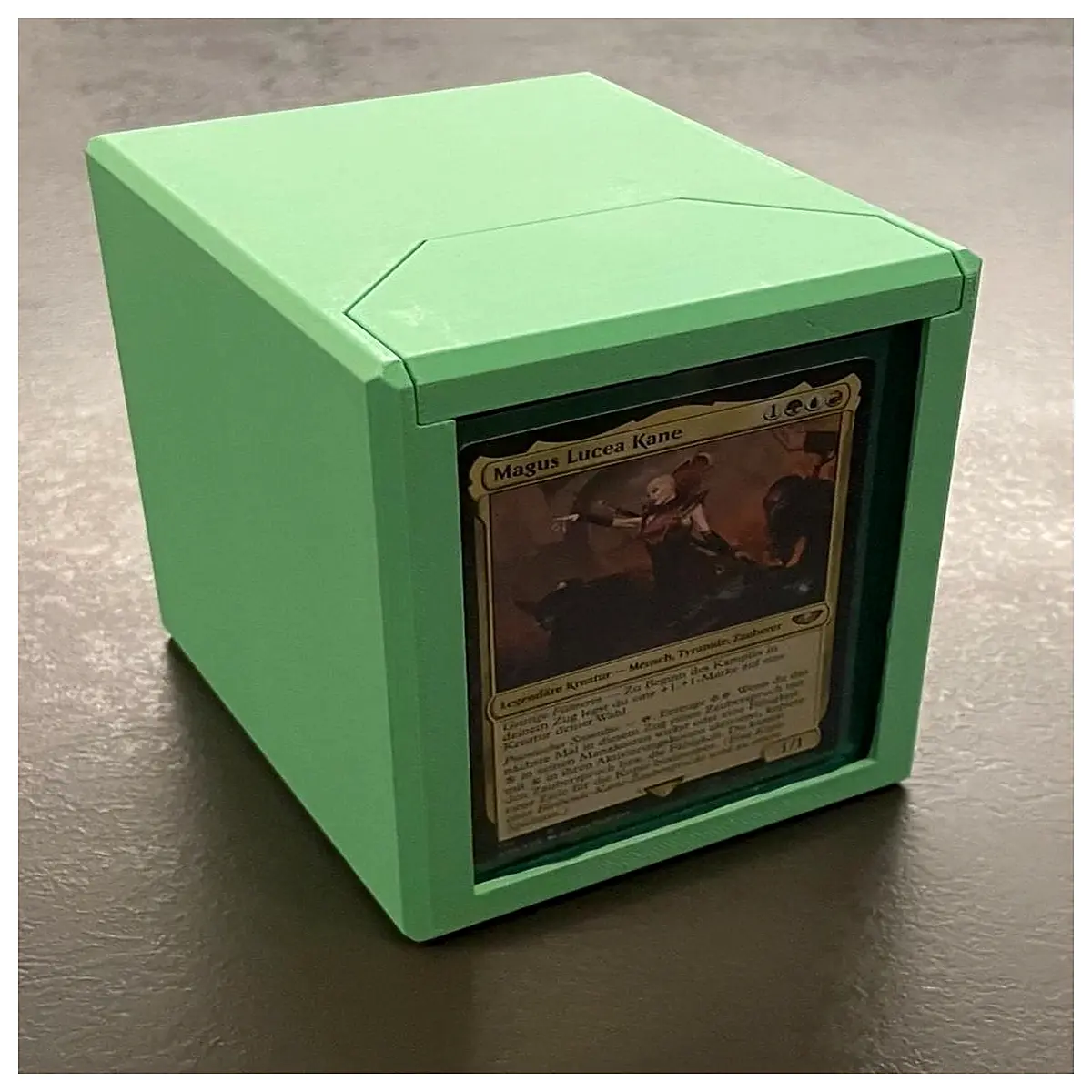 mtg commander deck box magnetic lid case storage organizer for trading cards