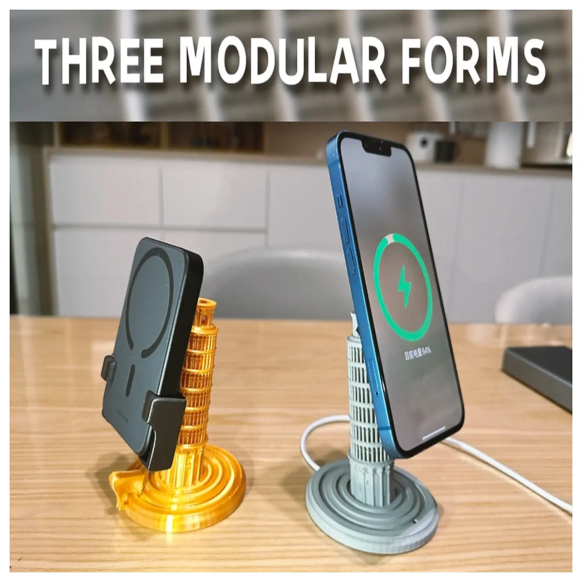 leaning tower of pisa multi module functional base holder mount for phone camera tablet universal desk accessory