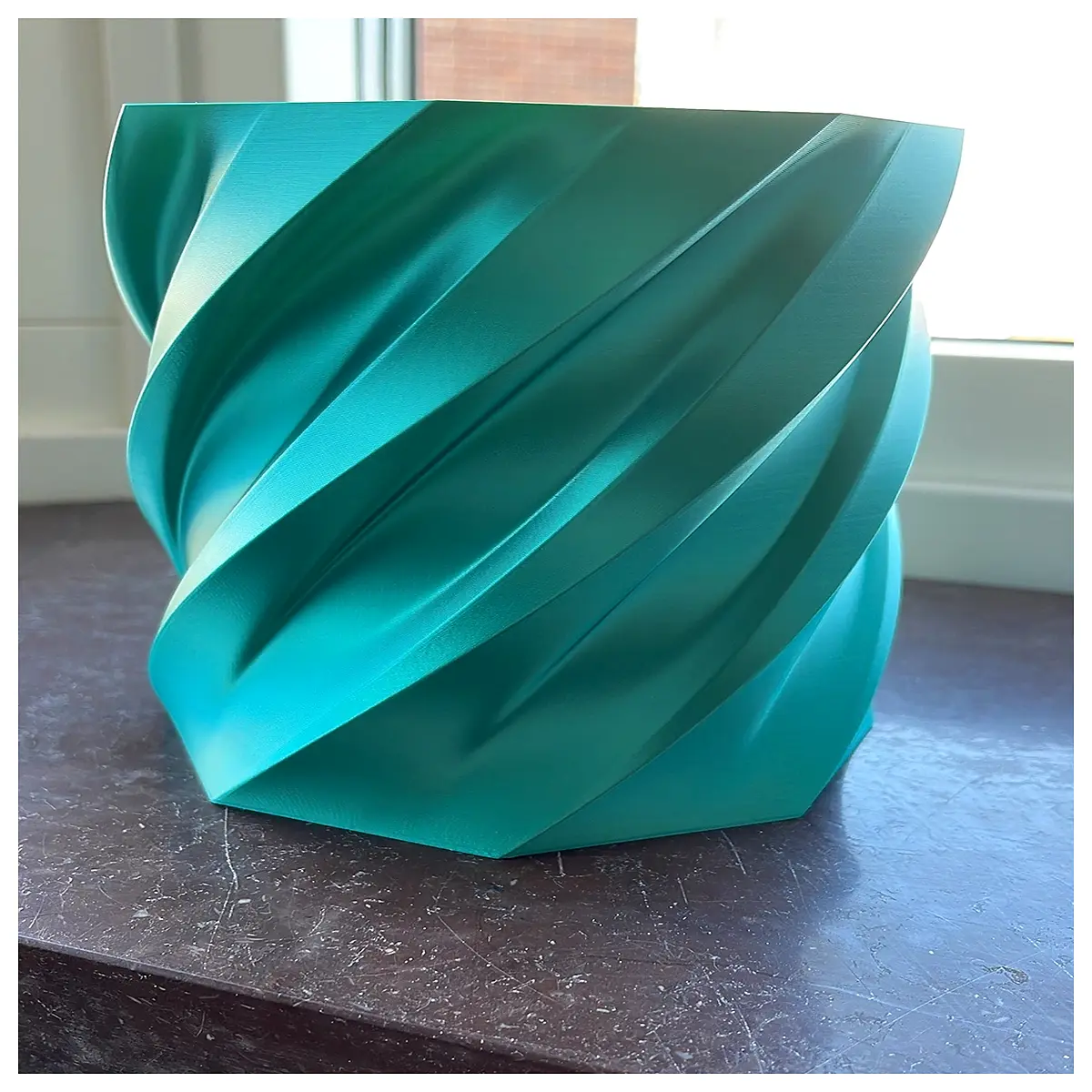 spiral ceramic planter for succulents modern geometric flower pot