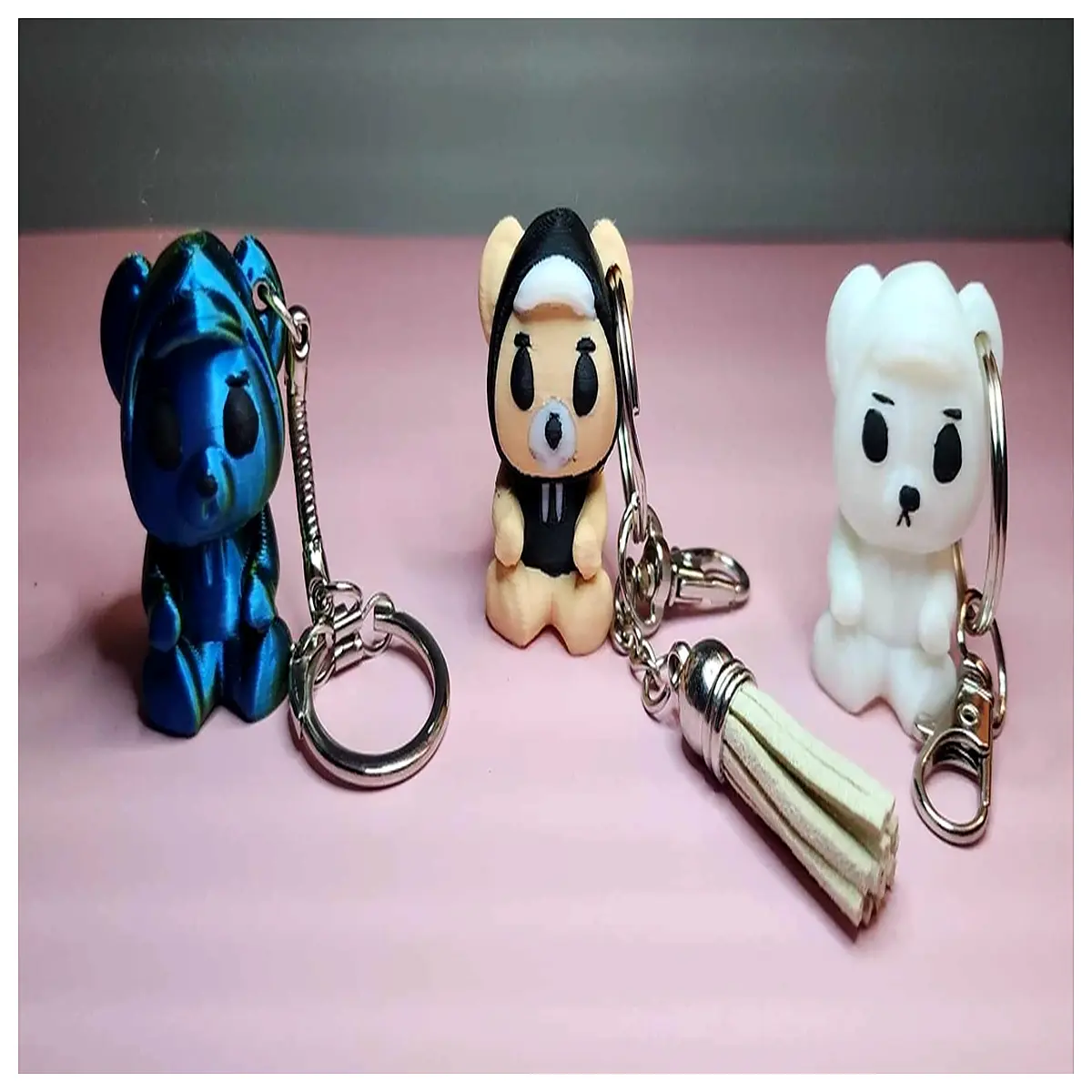 cute plush bear keyring for bag soft koala charm kawaii animal pendant gift fluffy toy zipper pull