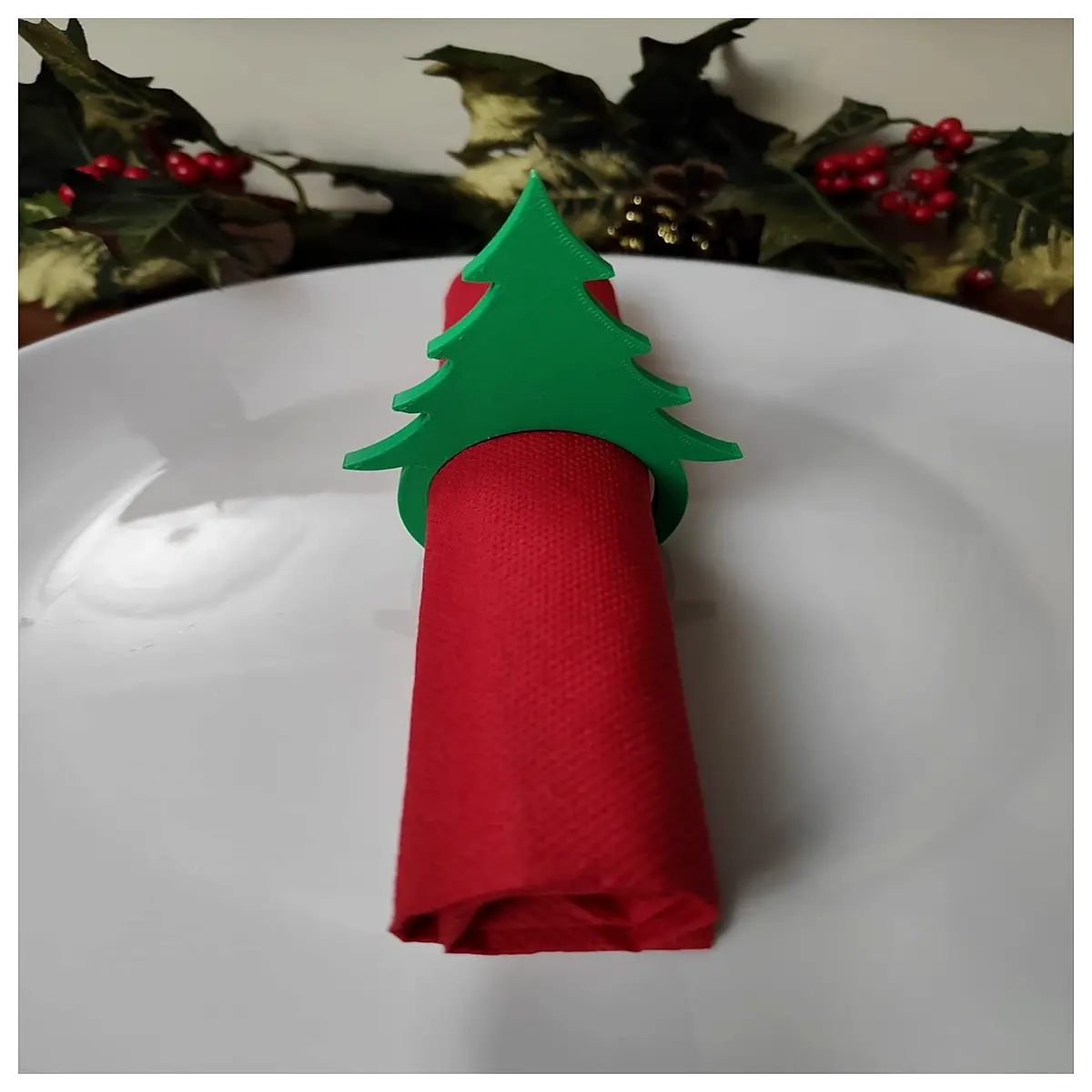 wooden napkin holder tree for table setting kitchen countertop organizer