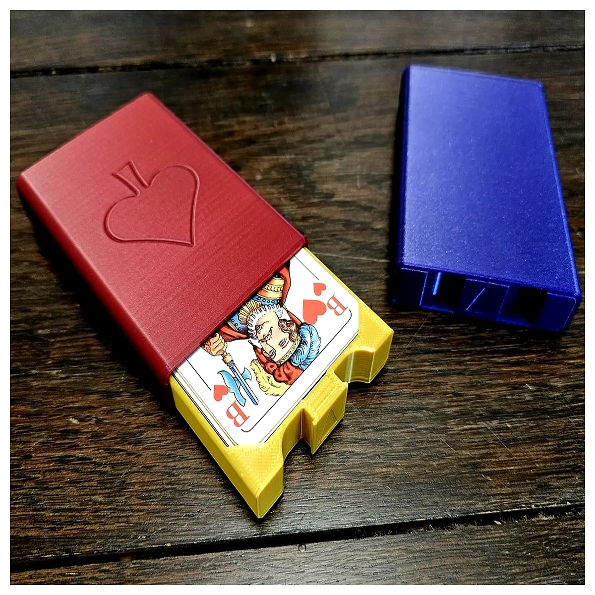 card storage box for mtg poker elegant rigid protective case with velvet lining durable playing cards organizer gift