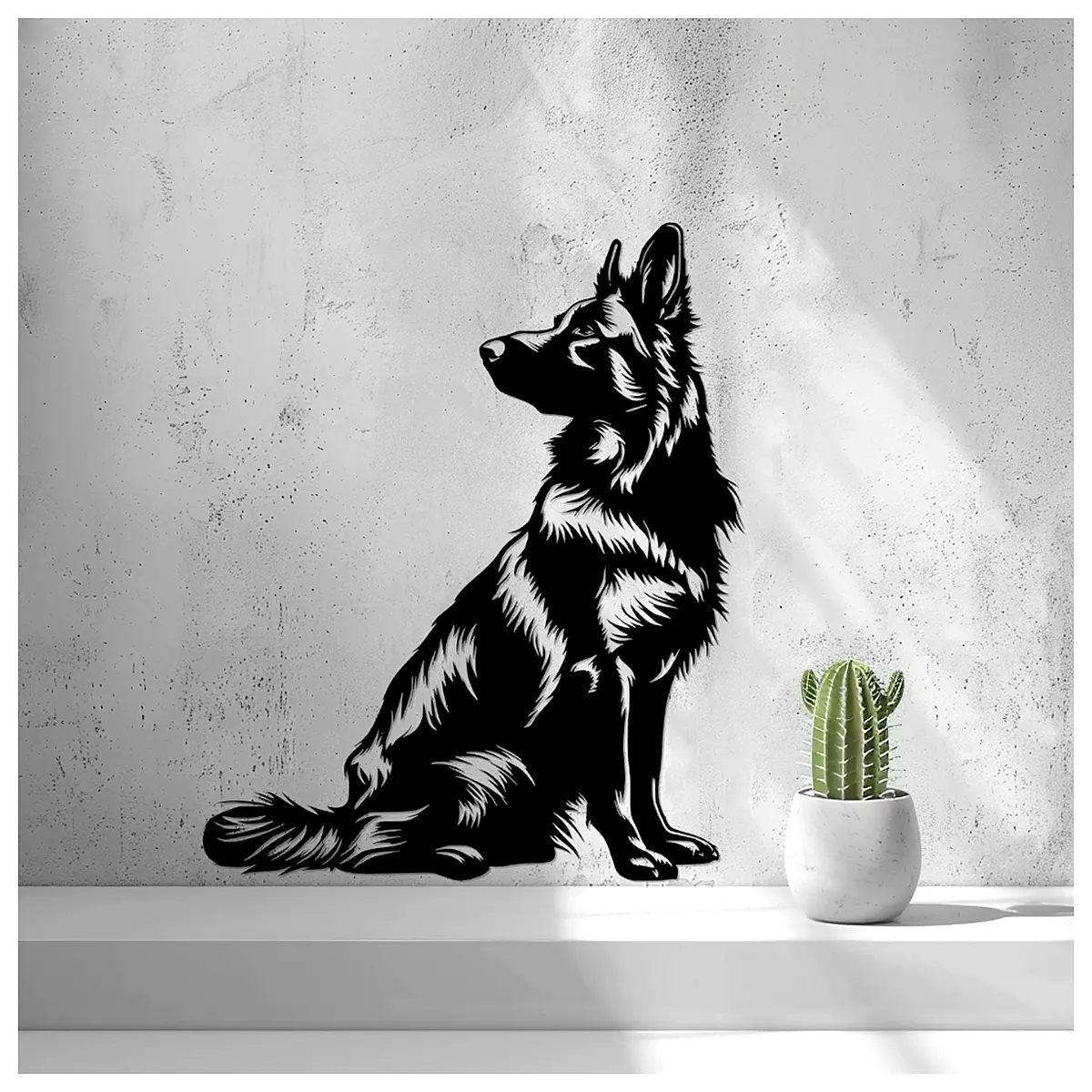 german shepherd wall art large canvas prints dog lover home decor living room modern farmhouse style animal painting