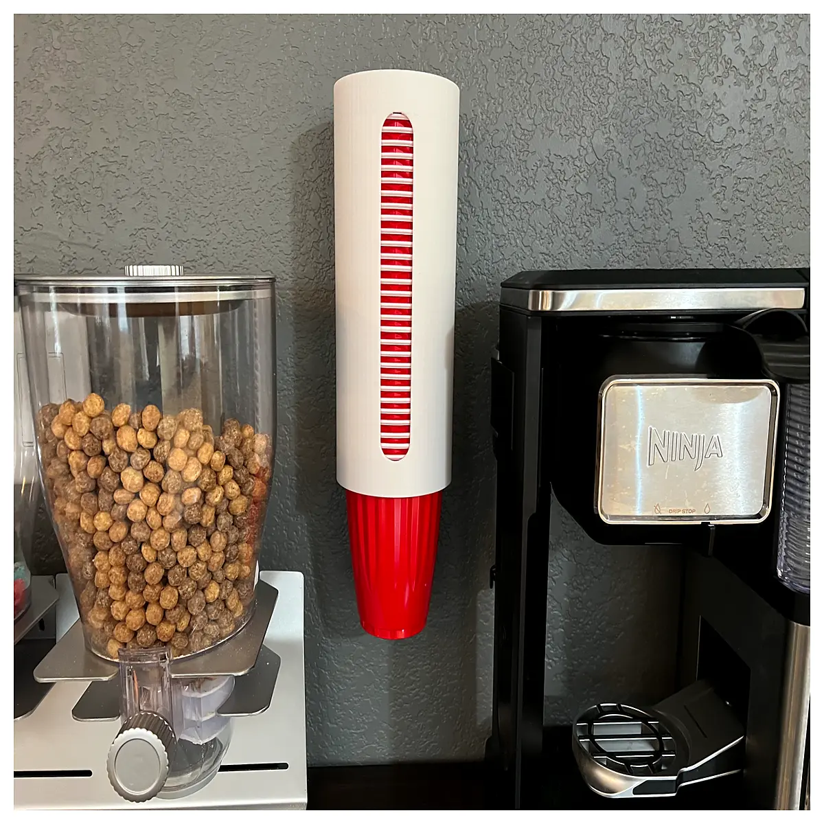 solo cup holder wall mount dispenser for 50oz cups kirkland compatible plastic tumbler duty beverage container organizer for parties